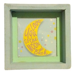 Dan Dee Love You To The Moon And Back Baby Nursery Kids Home Room Accents Decor